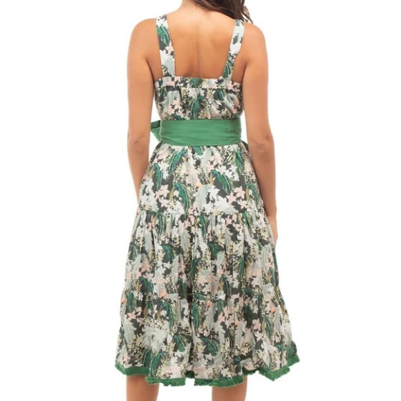 Beau & Ro x Markey | The Palm Beach Sara Midi dress. Missing belt size Small - Picture 15 of 16